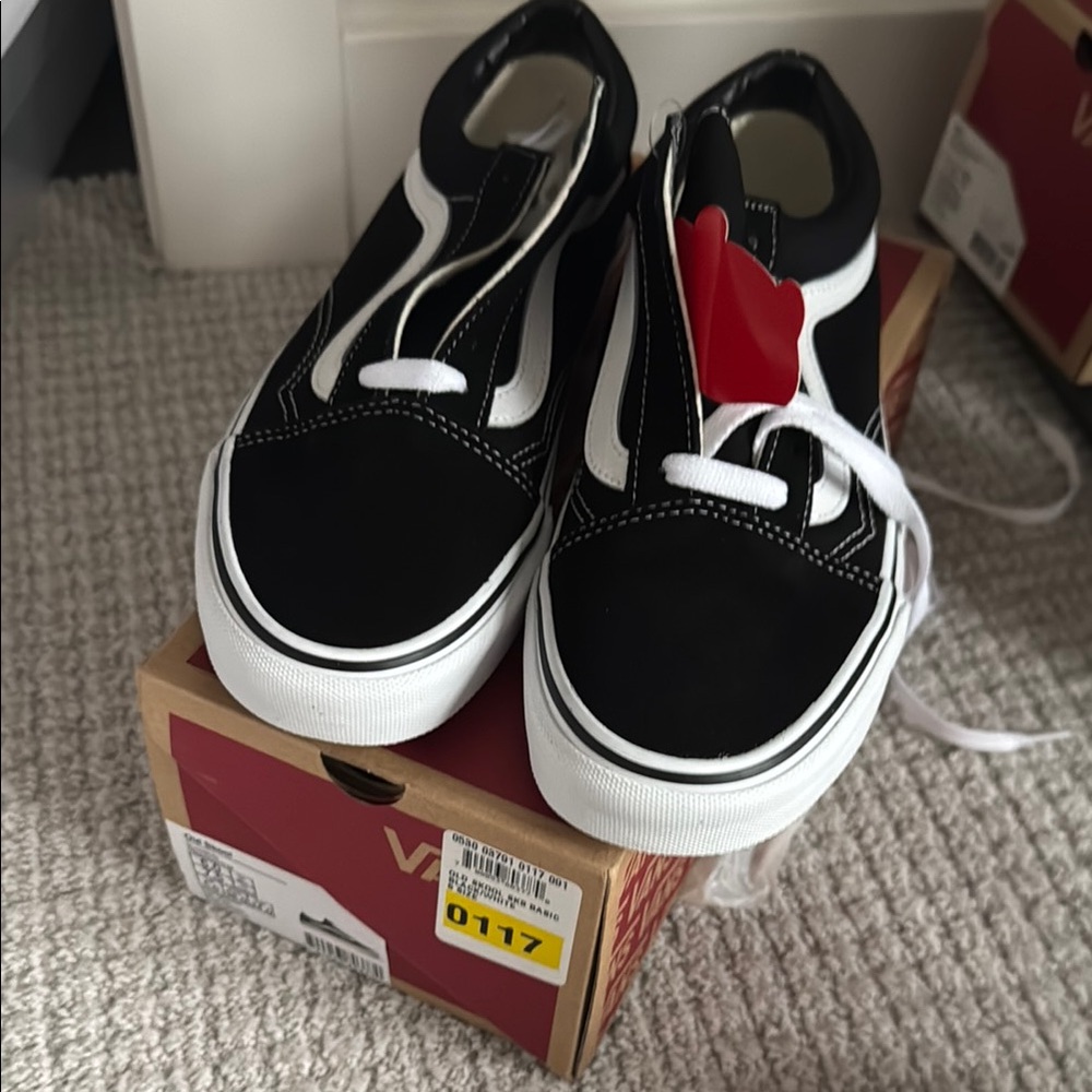 Vans Black Slip-On Shoes Size 7.5 Women’s Brand New
